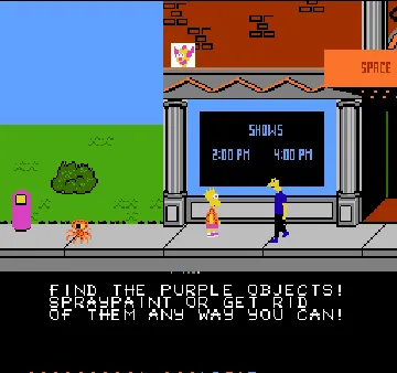 Simpsons, The - Bart vs. the Space Mutants (USA) (Beta) screen shot game playing